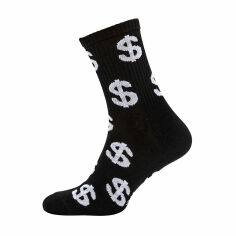Акція на Шкарпетки чоловічі Modna Zona RT1321-028/1 $, високі, спортивні, чорні, розмір 43-46 від Eva