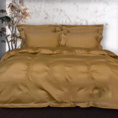 Акція на Простирадло на резинці MirSon двоспальне 160x200+25 см Imperial Satin Genoa Сатин від Rozetka