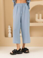 Акція на Штани жіночі Seventeen 2151-2.5769 XXL-3XL Блакитні від Rozetka