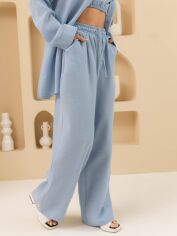 Акція на Штани жіночі Seventeen 2169.5776 XXL-3XL Блакитні від Rozetka