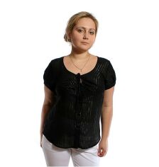 Акция на Жіноча блузка великих розмірів Jean-Daniel N4BL05-01 50 от Rozetka