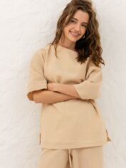Акція на Блузка жіноча Seventeen 2151-1.5748 L-XL Бежева від Rozetka