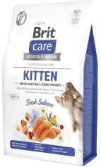 Акція на Сухий корм Brit Care Cat Gf Kitten Gentle Digestion Strong Immunity для кошенят лосось 2 кг (8595602565153) від Y.UA