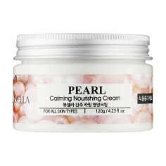 Акція на Заспокійливий живильний крем для обличчя Juno Beausella Pearl Calming Nourishing Cream для всіх типів шкіри, з екстрактом перлів, 120 г від Eva