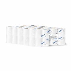 Акция на Туалетний папір Papero Джамбо, білий, 3-шаровий, 18.75 м, 48 рулонів от Eva
