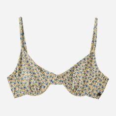 Акція на Верхня частина купальника жіноча Pull & Bear XAZ379173PVLS XS Жовта в візерунки від Rozetka
