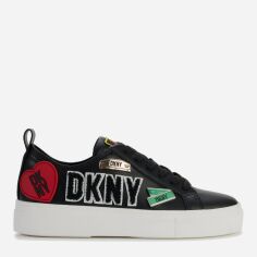 Акція на Жіночі кеди низькі DKNY COREEN CITY SIGNS - K1469449-BLK 38.5 (8US/5.5UK) 24.8 см Чорні від Rozetka