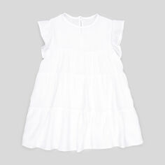 Акция на Дитяча літня муслінова сукня для дівчинки Tair kids СФ849 122 см Біла от Rozetka