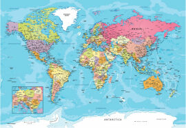 Акція на Пазл Eurographics Карта світу подарункова коробка 550 елементів (8551-5863) від Y.UA