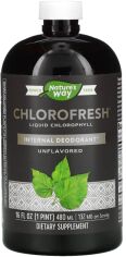 Акція на Nature's Way Chlorofresh Хлорофилл жидкий без запаха 473 мл від Stylus