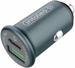 Акция на Intaleo Car Charger USB+USB-C 38W Gray (CCGQPD238) от Stylus