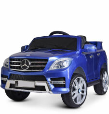 Акция на Детский электромобиль Джип Bambi Racer Mercedes Benz, синий (M 3568EBLRS-4) от Stylus