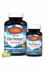 Акция на Carlson Labs Elite Omega-3 Gems 90+30 soft gels Омега-3 вкус лимона от Stylus