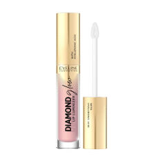 Акция на Блиск для губ Eveline Cosmetics Diamond Glow Lip Luminizer з гіалуроновою кислотою, 03 Caramel Ice Cream, 4.5 мл от Eva