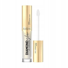 Акция на Блиск для губ Eveline Cosmetics Diamond Glow Lip Luminizer з гіалуроновою кислотою, 07 Golden Dust, 4.5 мл от Eva