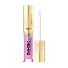 Акція на Блиск для губ Eveline Cosmetics Diamond Glow Lip Luminizer з гіалуроновою кислотою, 10 Rose Violet, 4.5 мл від Eva
