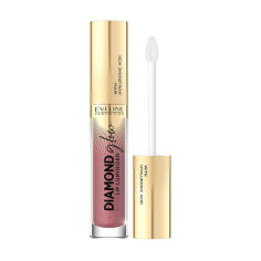 Акція на Блиск для губ Eveline Cosmetics Diamond Glow Lip Luminizer з гіалуроновою кислотою, 11 Rose Nude, 4.5 мл від Eva
