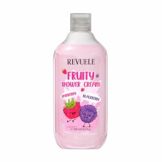 Акция на Крем для душу Revuele Fruity Shower Cream Raspberry and Blackberry Малина та ожина, 500 мл от Eva