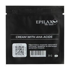 Акция на Крем-пілінг для тіла Epilax Silk Touch Cream з АНА-кислотами 5% pH 4.2, 3 мл от Eva