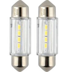 Акция на Лампа Brevia светодиодная S-Power C5W T11x36 180Lm 4x2835SMD 12V CANbus 2шт (10214X2) от MOYO
