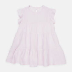 Акция на Дитяча літня муслінова сукня для дівчинки Tair kids СФ849 128 см Рожева от Rozetka