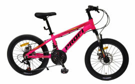 Акция на Велосипед детский Prof1 Saiguan 7SP ярко-розовый (MTB2001) от Stylus