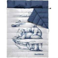 Акція на Спальный мешок двухместный Naturehike NH21MSD06, темно-синий від MOYO