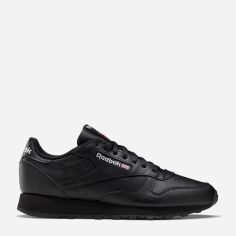 Акція на Чоловічі кросівки Reebok Classic Leather 100008494 44.5 (11US) 29 см Чорні від Rozetka