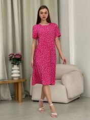 Акция на Плаття міді літнє жіноче Merlini Казерта 700001263 L-XL Рожеве от Rozetka