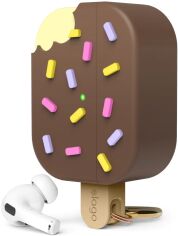 Акція на Чохол Elago Ice Cream Case Dark Brown (EAPP2-ICE-DBR) for Airpods Pro 2 від Y.UA
