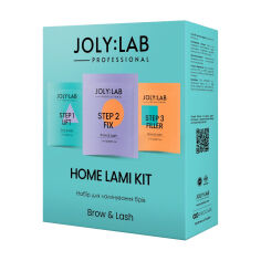 Акция на Набір для ламінування брів Joly:Lab Brow & Lash Home Lami Kit, 7 предметів от Eva