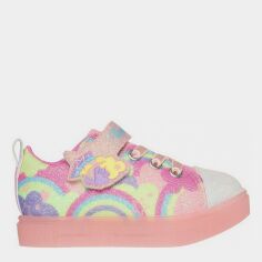 Акція на Дитячі кеди для дівчинки Skechers Twinkle Sparks Ice 2.0 — Shimmering 314749N CRMT 23 Рожеві від Rozetka