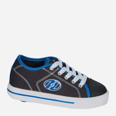 Акция на Підліткові роликові кросівки для хлопчика Heelys HLY-B2W 35 Чорний/Білий/Блакитний от Rozetka