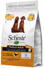 Акция на Сухой корм Schesir Dog Medium Adult Chicken монопротеиновый для собак средних пород со вкусом курицы12 кг (ШСВСК12) от Stylus