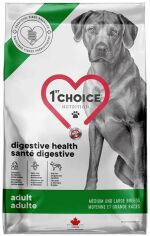 Акция на Сухой диетический корм 1st Choice Adult Digestive Health Medium and Large для собак средних и крупных пород с курицей 12 кг от Stylus