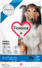 Акция на Сухой корм 1st Choice Senior Medium and Large Сhicken корм для пожилых или малоактивных собак средних и крупных пород 12 кг (56587) от Stylus
