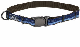 Акция на Светоотражающий ошейник для собак Coastal K9 Explorer Collar 2.5х46-66 см синий (41652) от Stylus