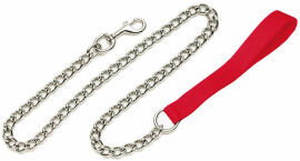 Акция на Поводок-цепочка Coastal Titan Chain Dog Leash для собак красный 1.3 смx1.2 м от Stylus