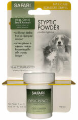 Акція на Кровоостанавливающий порошок Safari Styptic Powder для собак и котов 14 г від Stylus