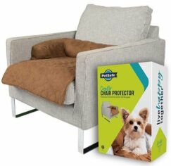 Акция на Подстилка-лежак PetSafe CozyUp Chair Protector для собак и котов светло-коричневый (57854) от Stylus