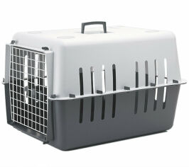 Акция на Переноска Savic Pet Carrier4 для собак, пластик, 67x44x43 см серая (3267_000T) от Stylus
