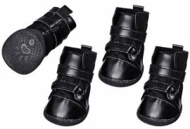 Акция на Ботинки для собак Flamingo Xtreme Boots комплект 4 шт. черные L 6.5х5 см от Stylus