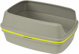 Акция на Туалет Moderna Lift To Sift Large с бортиком для котов 57.5x44x27 см серый (AA72330) от Stylus