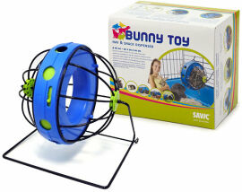 Акция на Кормушка Savic Bunny Toy для сена и лакомств для грызунов 20x20x20 см синяя (0195) от Stylus