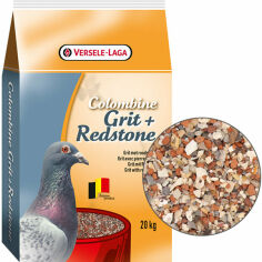 Акция на Минеральная добавка Versele-Laga Colombine Grit+RedStone для птиц с красным камнем 20 кг (36750) от Stylus