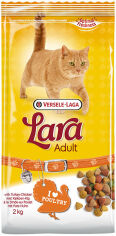 Акція на Сухой корм Lara Adult with Turkey & Chicken для котов премиум 2 кг (410691) від Stylus