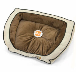 Акція на Лежак K&H Bolster Couch для собак коричневый размер S від Stylus