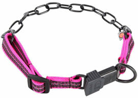 Акція на Ошейник для собак Sprenger Adjustable Collar with Assembly Chain среднее звено розовый нержавеющая сталь матовый 3 мм 50-55 см (51146) від Stylus