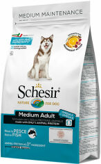 Акция на Сухий монопротеіновий корм Schesir Dog Medium Adult Fish для дорослих собак середніх порід з рибою 12 кг от Y.UA