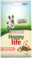 Акція на Сухий корм Happy Life Adult Mini with Lamb 3 kg для собак міні і малих порід (40479) від Y.UA
